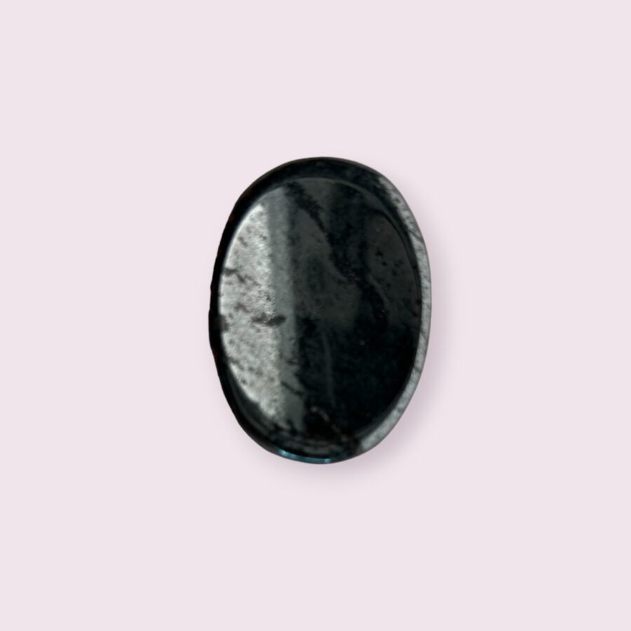 Hematite Worry Stone for Grounding and Protection - Image 2