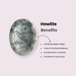 Howlite Worry Stone for Calm and Communication