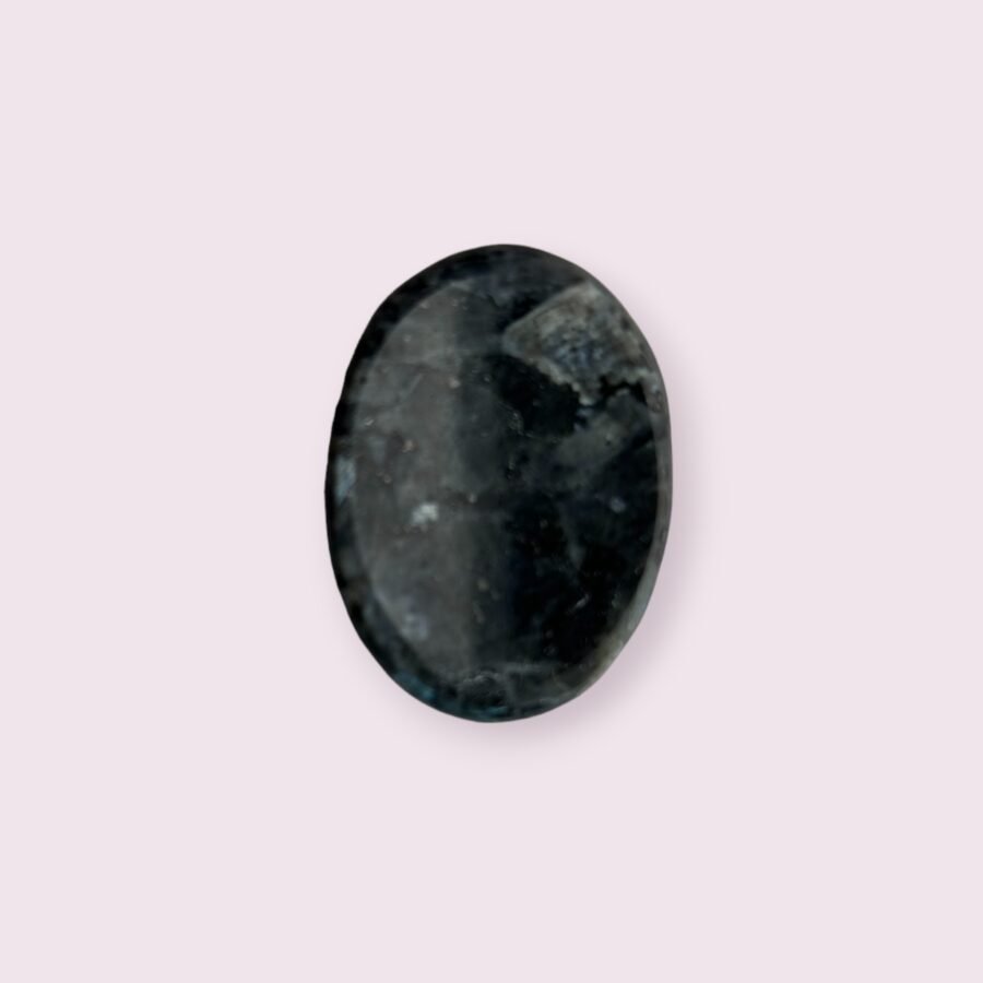 Larvikite Blue Norwegian Moon Worry Stone for Protection and Clarity - Image 2