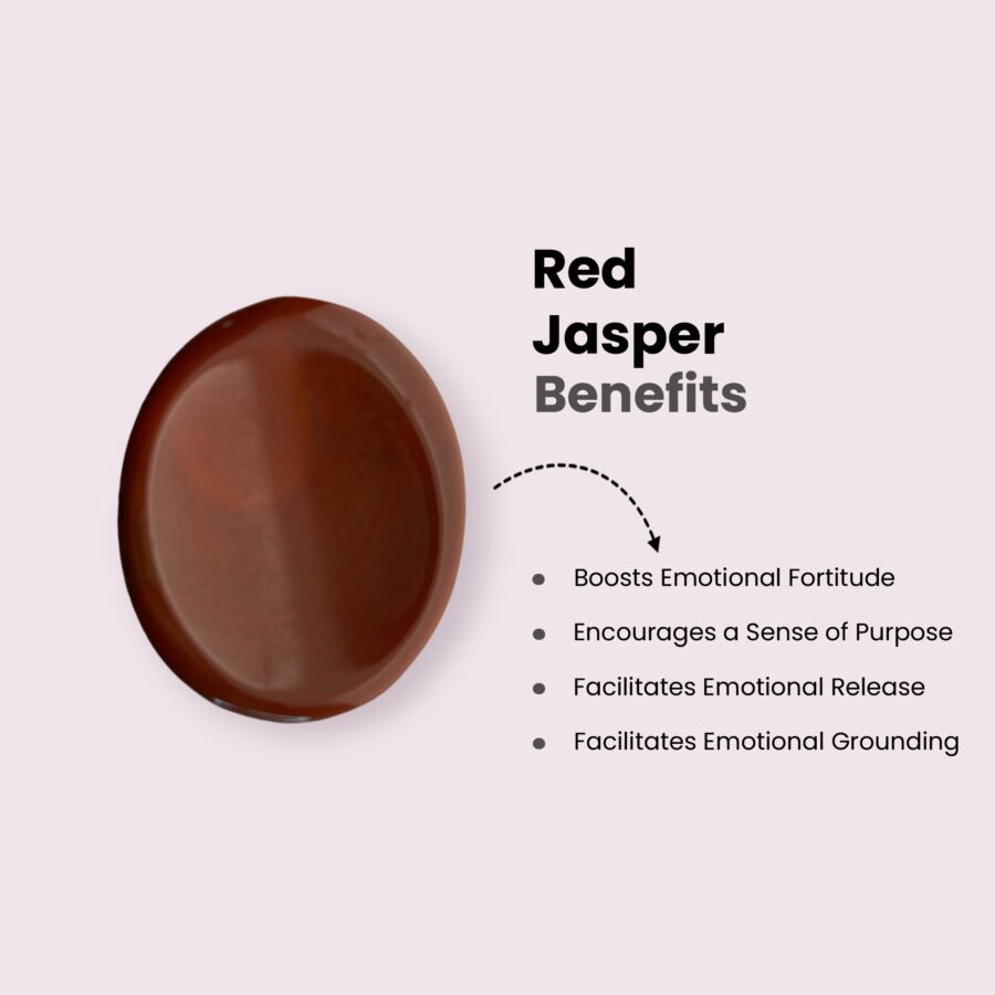 Red Jasper Worry Stone – Stone of Strength & Stability