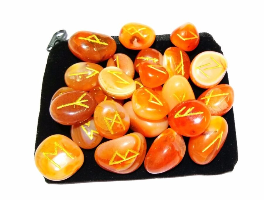 Red Carnelian Rune Set