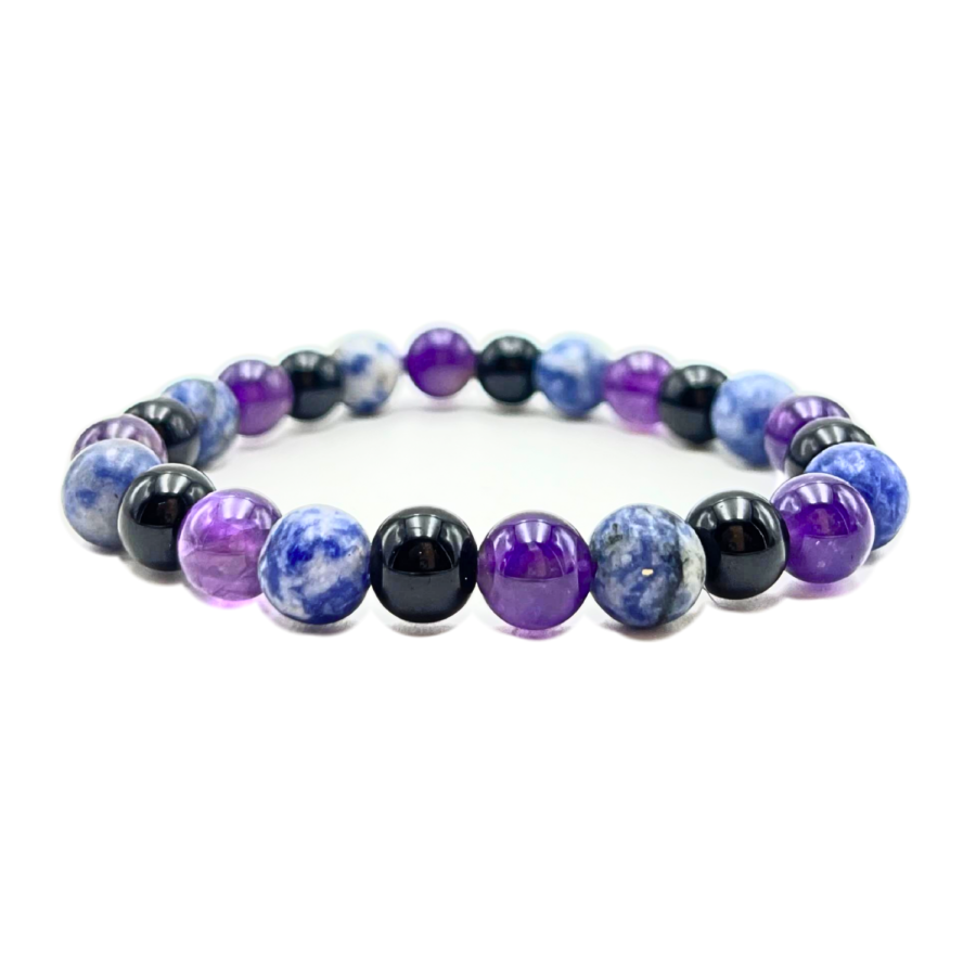 Empowerment Bracelet, 8 mm Round Courage and Confidence Crystals (Lab Certified) - Image 2