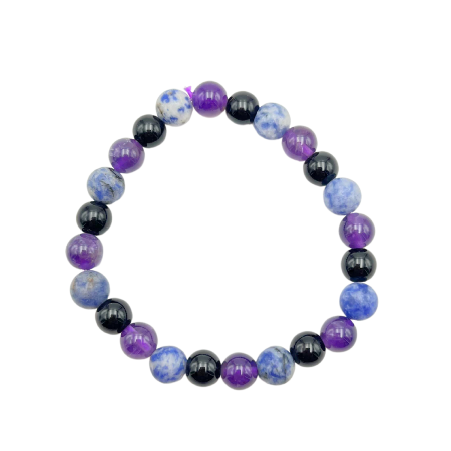 Empowerment Bracelet, 8 mm Round Courage and Confidence Crystals (Lab Certified)