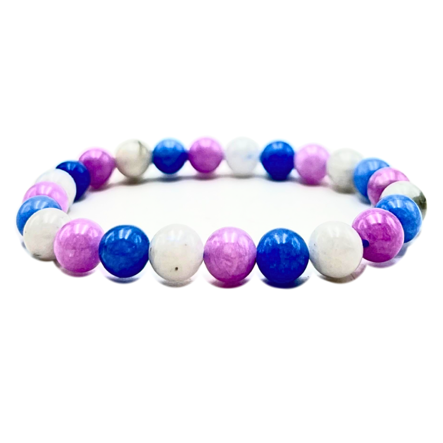 Meditation Bracelet 8mm Clarity and Mindfulness Crystals (Lab Certified) - Image 2