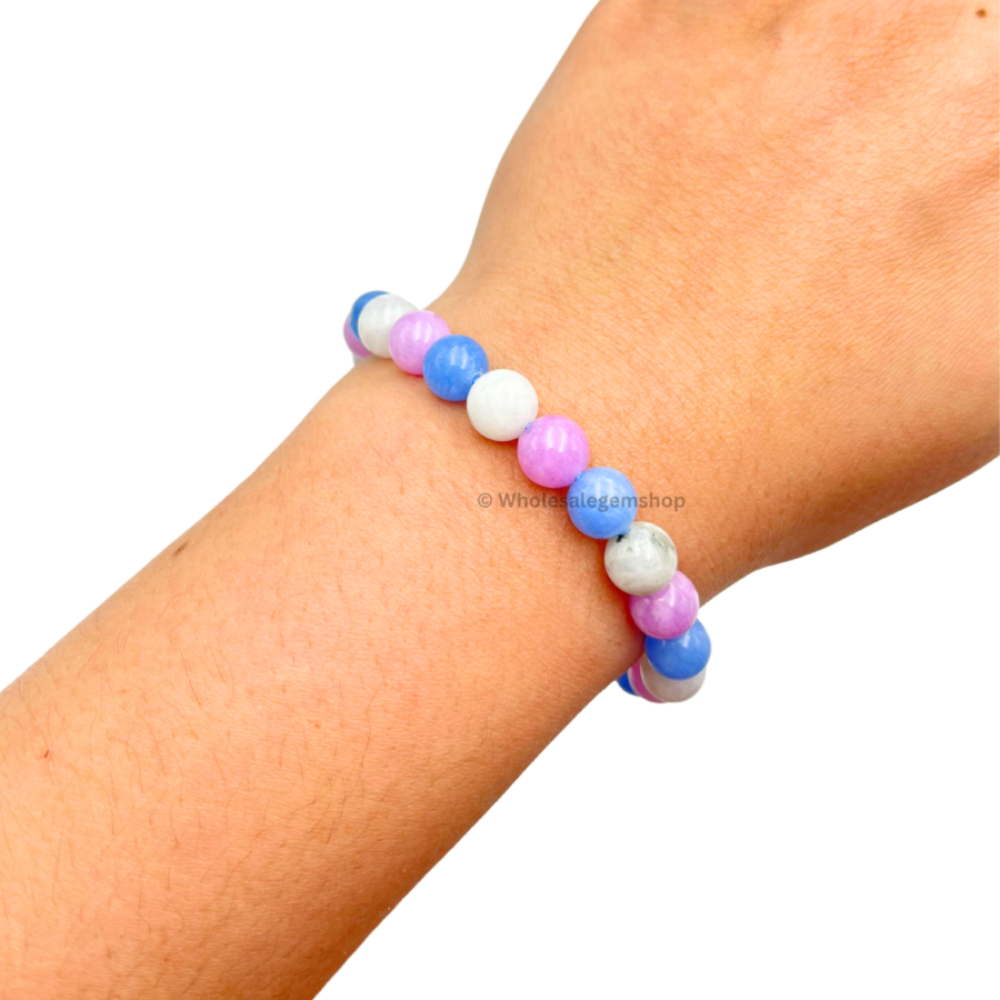 Meditation Bracelet 8mm Clarity and Mindfulness Crystals (Lab Certified) - Image 3