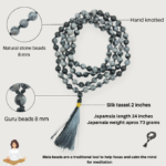 Snowflake Obsidian Without Hand Knotted Jap Mala - Image 4