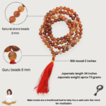 Carneline Hand Knotted Jap Mala - Image 4