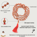 Red Jasper Without Hand Knotted Jap Mala - Image 4
