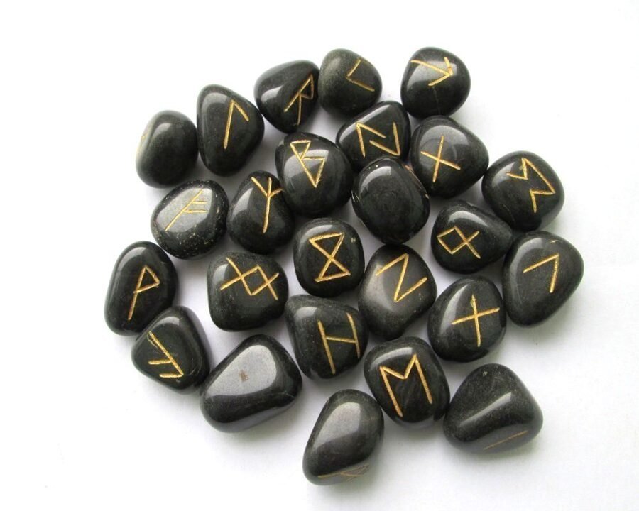 Black Jasper Rune Set