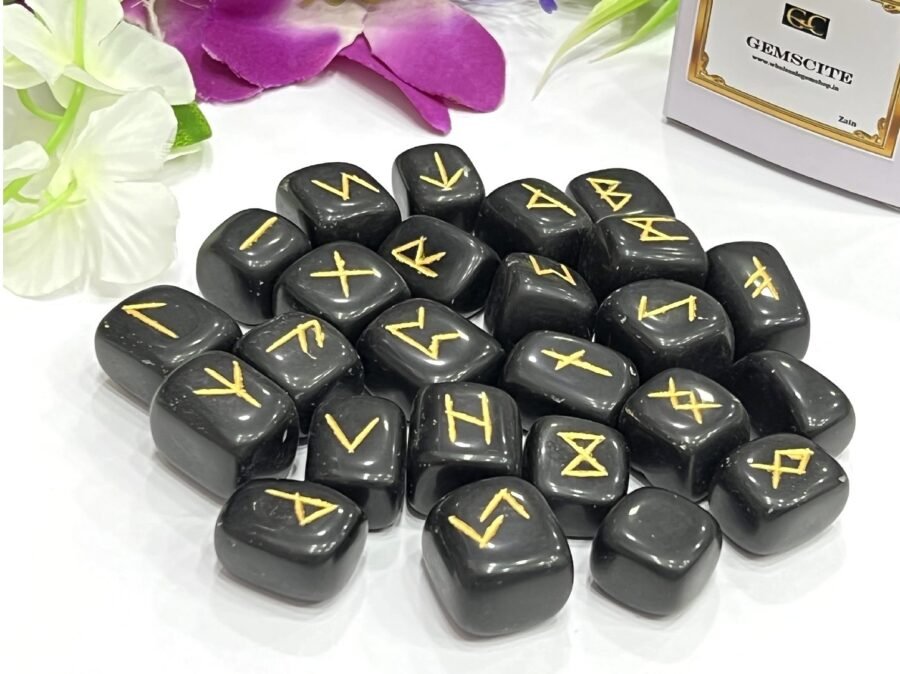 Black Obsidian Rune Set