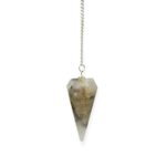 Black Rutile Gemstone Pendulum