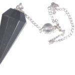 Black Tourmaline Gemstone Pendulum
