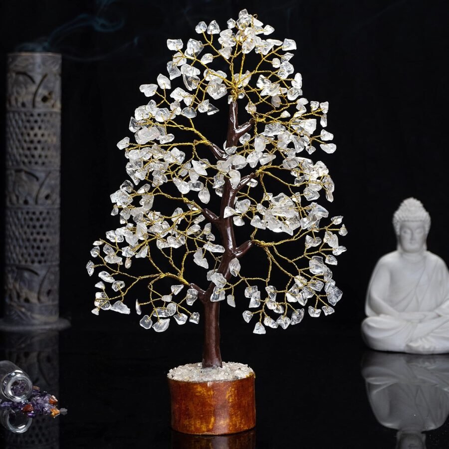Clear Quartz Crystal Chips Tree