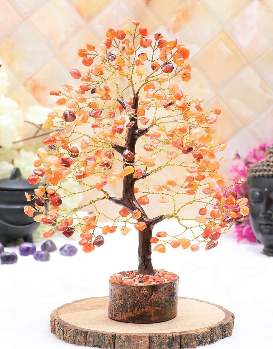Red Carnelian Chips Tree