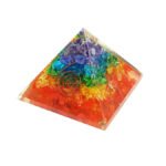 7-Chakra Dyed Orgonite Pyramid