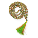 Unakite Hand Knotted Jap Mala