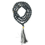 Black Banded Agate Hand Knotted Jap Mala - Image 2