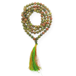 Unakite Hand Knotted Jap Mala - Image 2