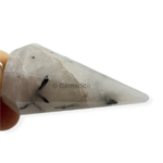 Black Rutile Gemstone Pendulum - Image 2
