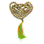 Unakite Hand Knotted Jap Mala - Image 3