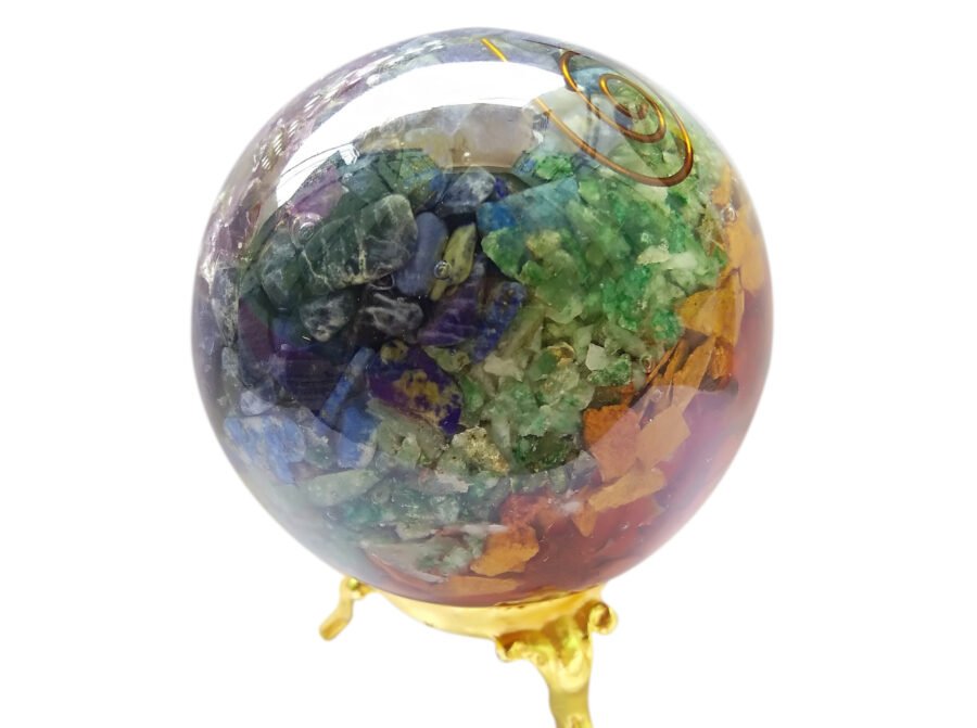 Seven Chakra Orgonite Ball - Image 2