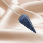 Blue Goldstone Gemstone Pendulum - Image 3