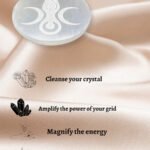 Selenite Round Plate Goddess Moon - Image 3