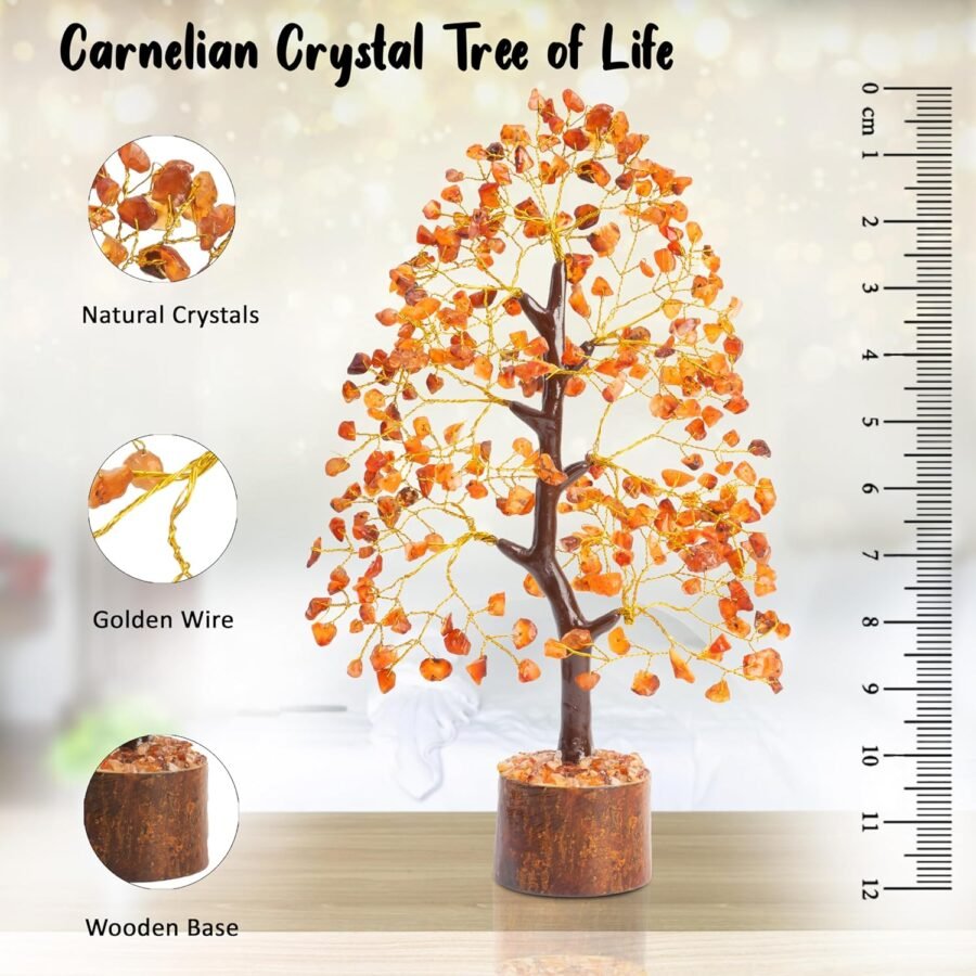 Red Carnelian Chips Tree - Image 3