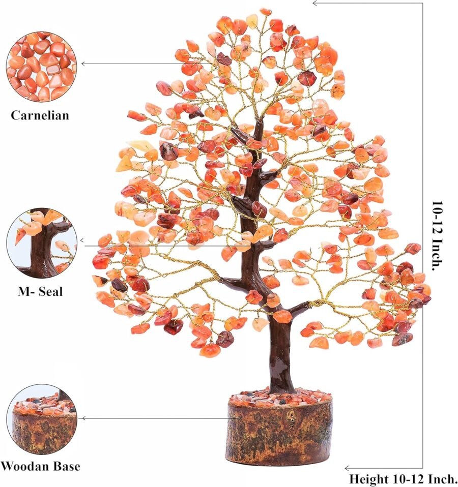 Red Carnelian Chips Tree - Image 5