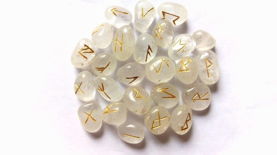 Clear Crystal Quartz Rune Set - Image 5