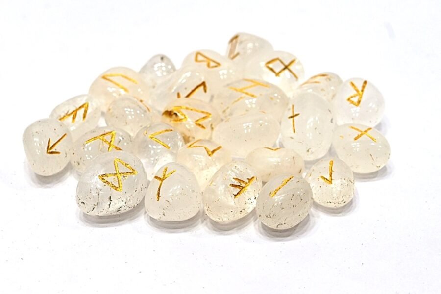 Clear Crystal Quartz Rune Set - Image 7