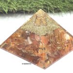 Red Carnelian Orgonite Pyramid - Image 2