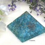 Blue Apatite Orgonite Pyramid - Image 7