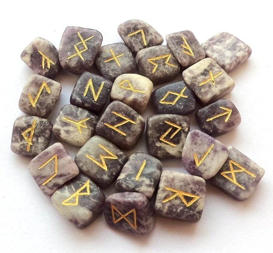 Lepidolite Rune Set - Image 3