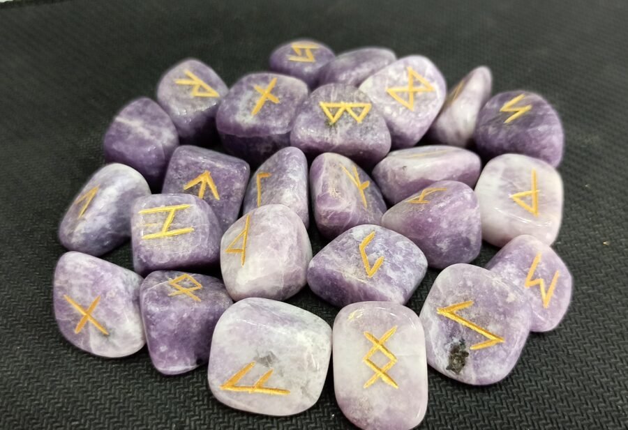 Lepidolite Rune Set - Image 8