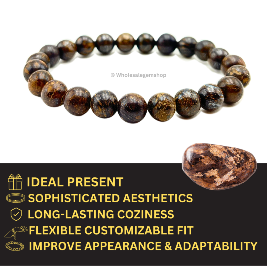Bronzite Single Stone Bracelet - Image 4