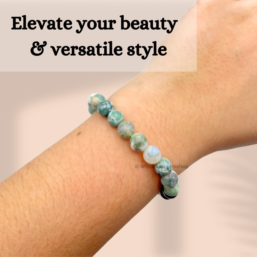 Tree Agate Single Stone Bracelet - Image 5