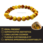 Gold Tiger Eye Single Stone Bracelet - Image 4