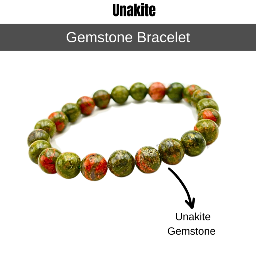 Unakite Single Stone Bracelet - Image 2