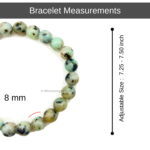 Kiwi Jasper Single Stone Bracelet - Image 3
