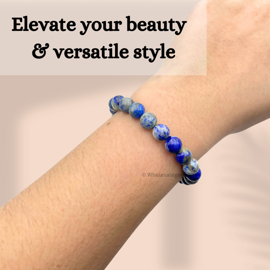 Lapis Lazuli Single Stone Bracelet - Image 5