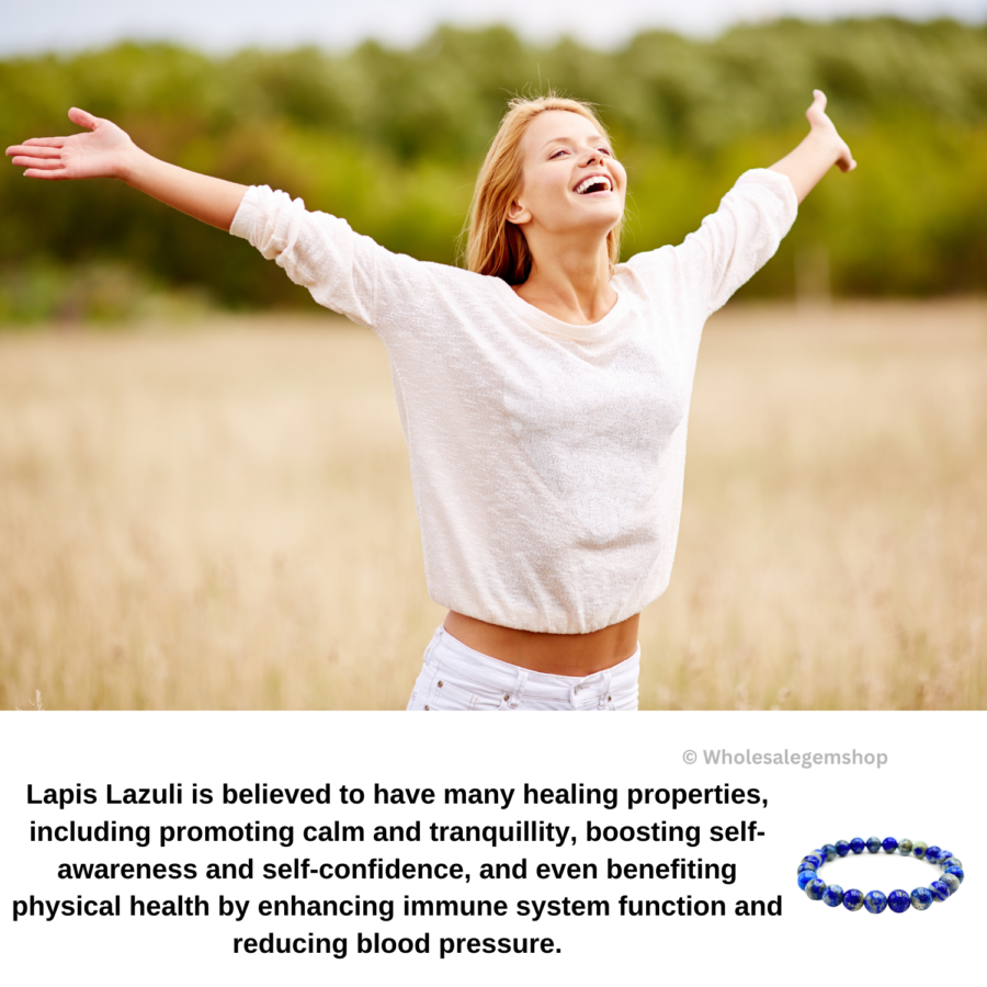 Lapis Lazuli Single Stone Bracelet - Image 6