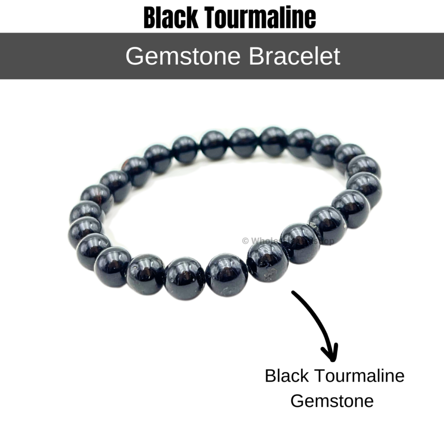 Black Tourmaline Single Stone Bracelet - Image 2