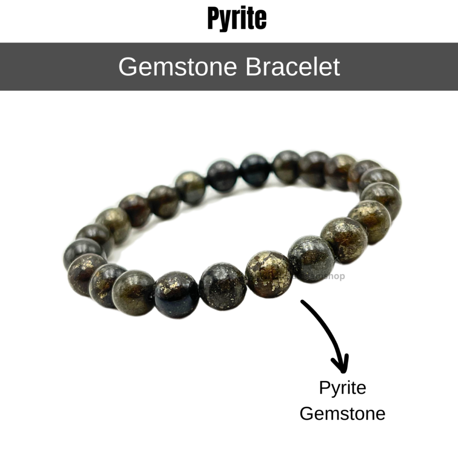 Pyrite Single Stone Bracelet - Image 2