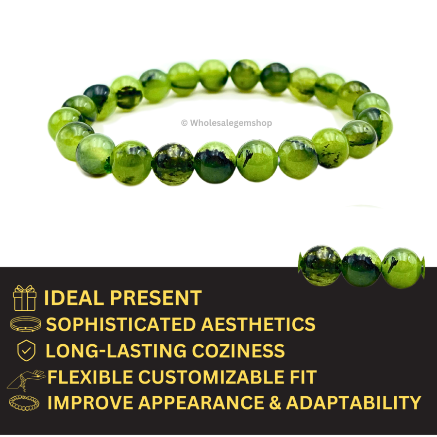 Prehnite Single Stone Bracelet - Image 4