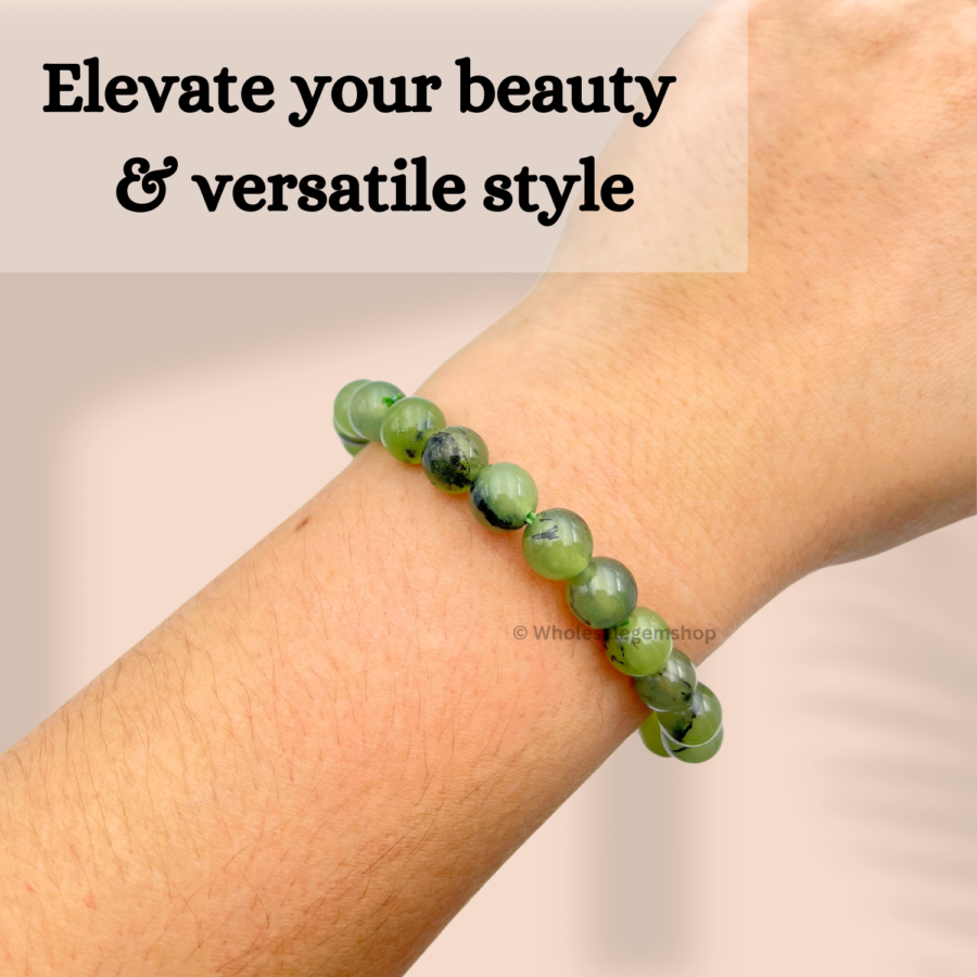 Prehnite Single Stone Bracelet - Image 5