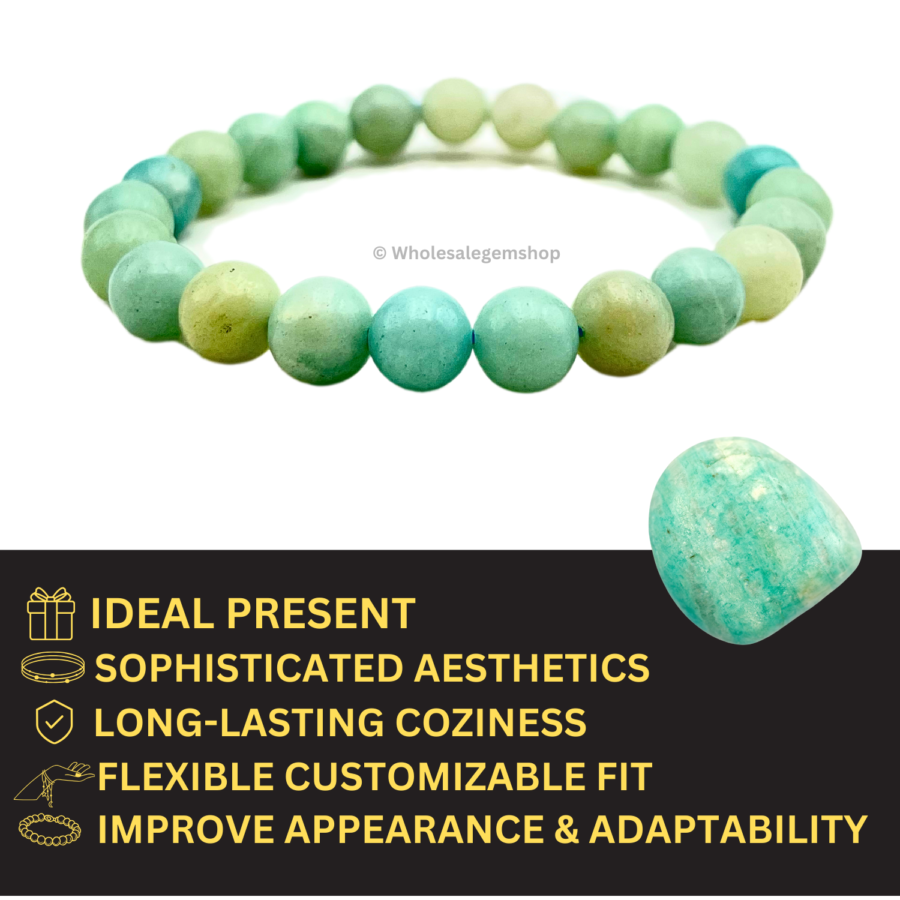 Amazonite Single Stone Bracelet - Image 4