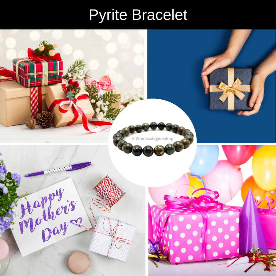 Pyrite Single Stone Bracelet - Image 7