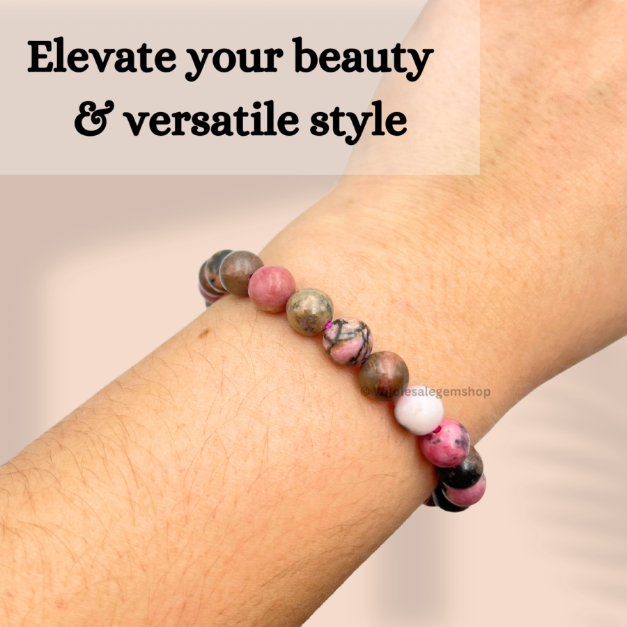 Rose Quartz Single Stone Bracelet - Image 5
