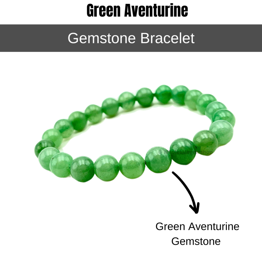 Green Aventurine Single Stone Bracelet - Image 2